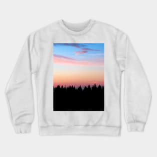 Cotton Candy Forest Sunset Crewneck Sweatshirt